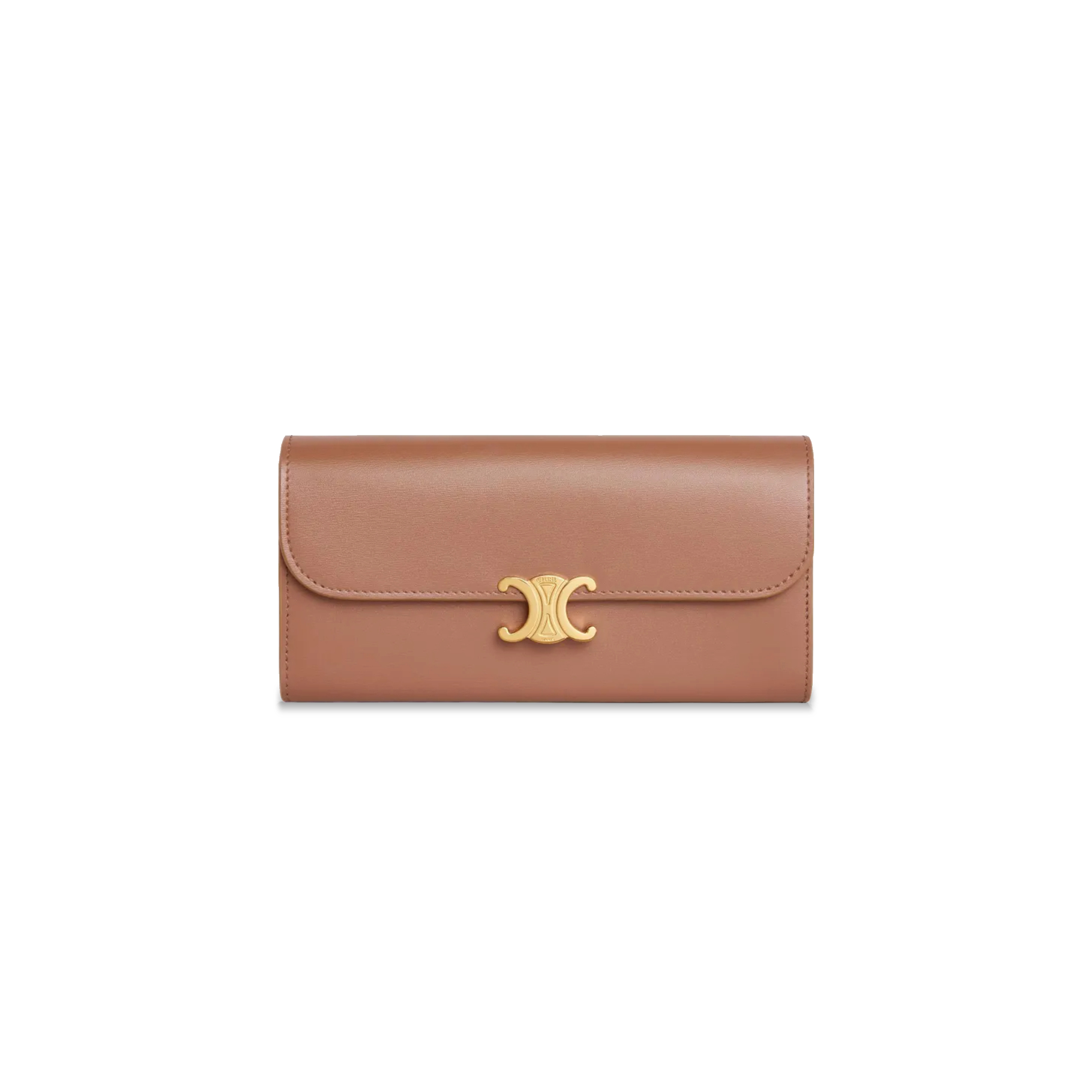 CELINE LARGE WALLET TRIOMPHE IN SHINY CALFSKIN 10E313DPV-18BU (19*10*3cm)